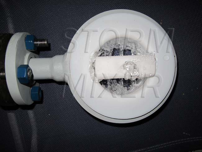 PTFE lined wafer static mixer with integral injector